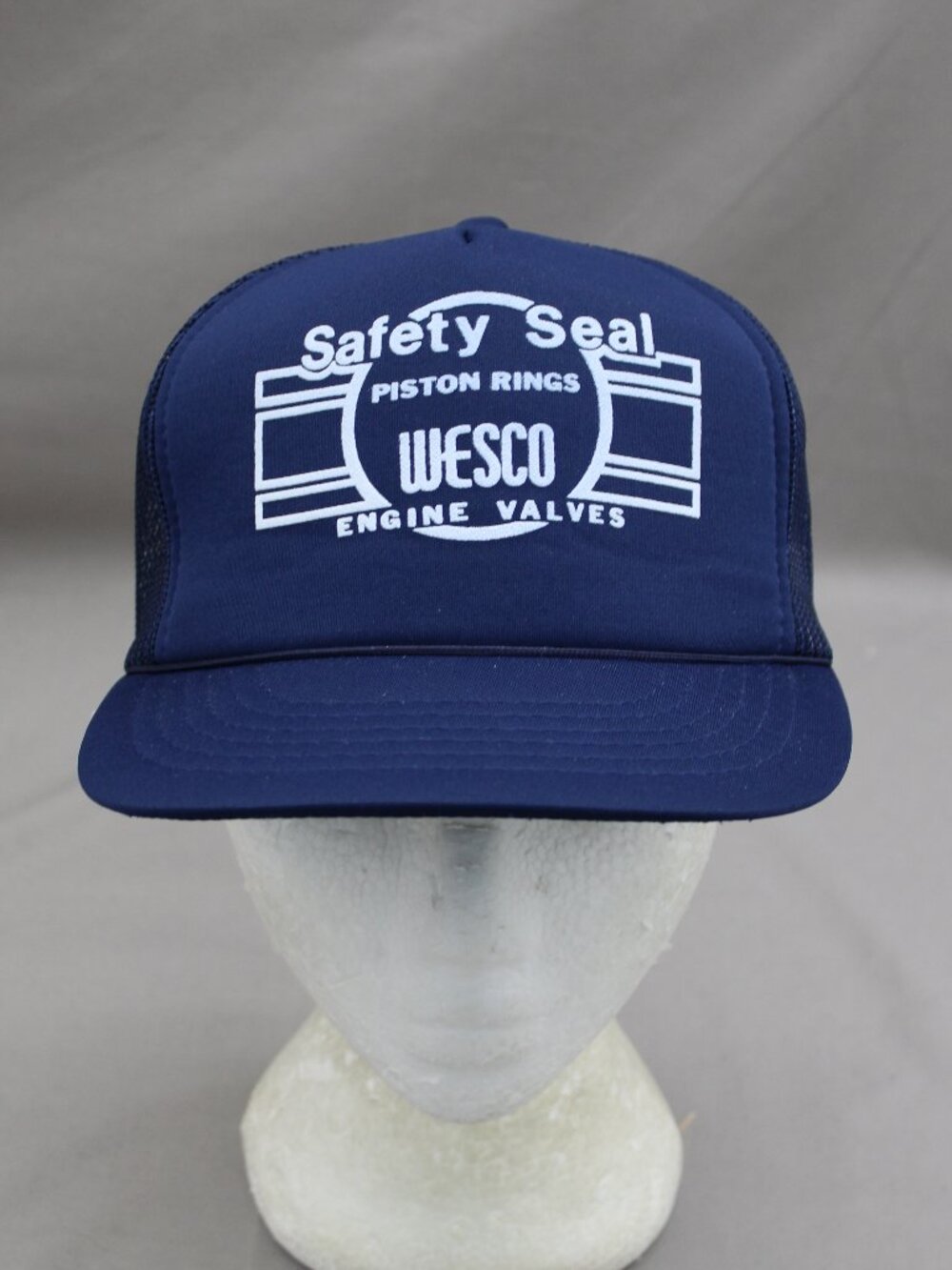 Vintage Screened Trucker Hat - Wesco Engine Valves - Adult Snapback